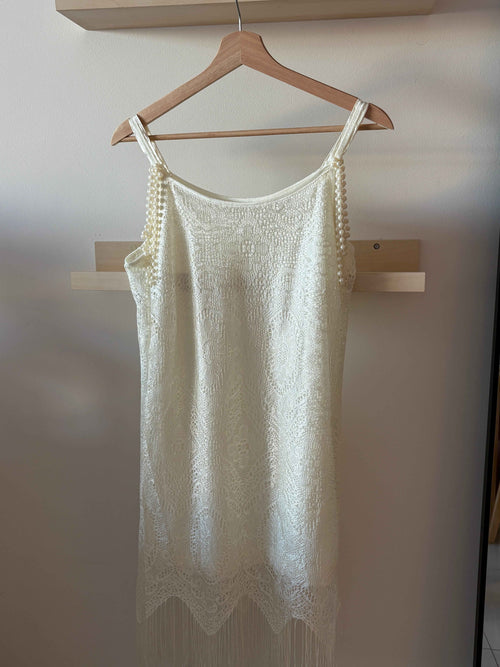 Beaded Fringe Slip Top