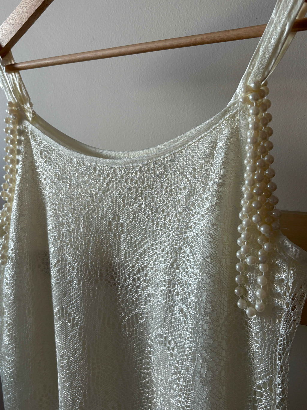 Beaded Fringe Slip Top