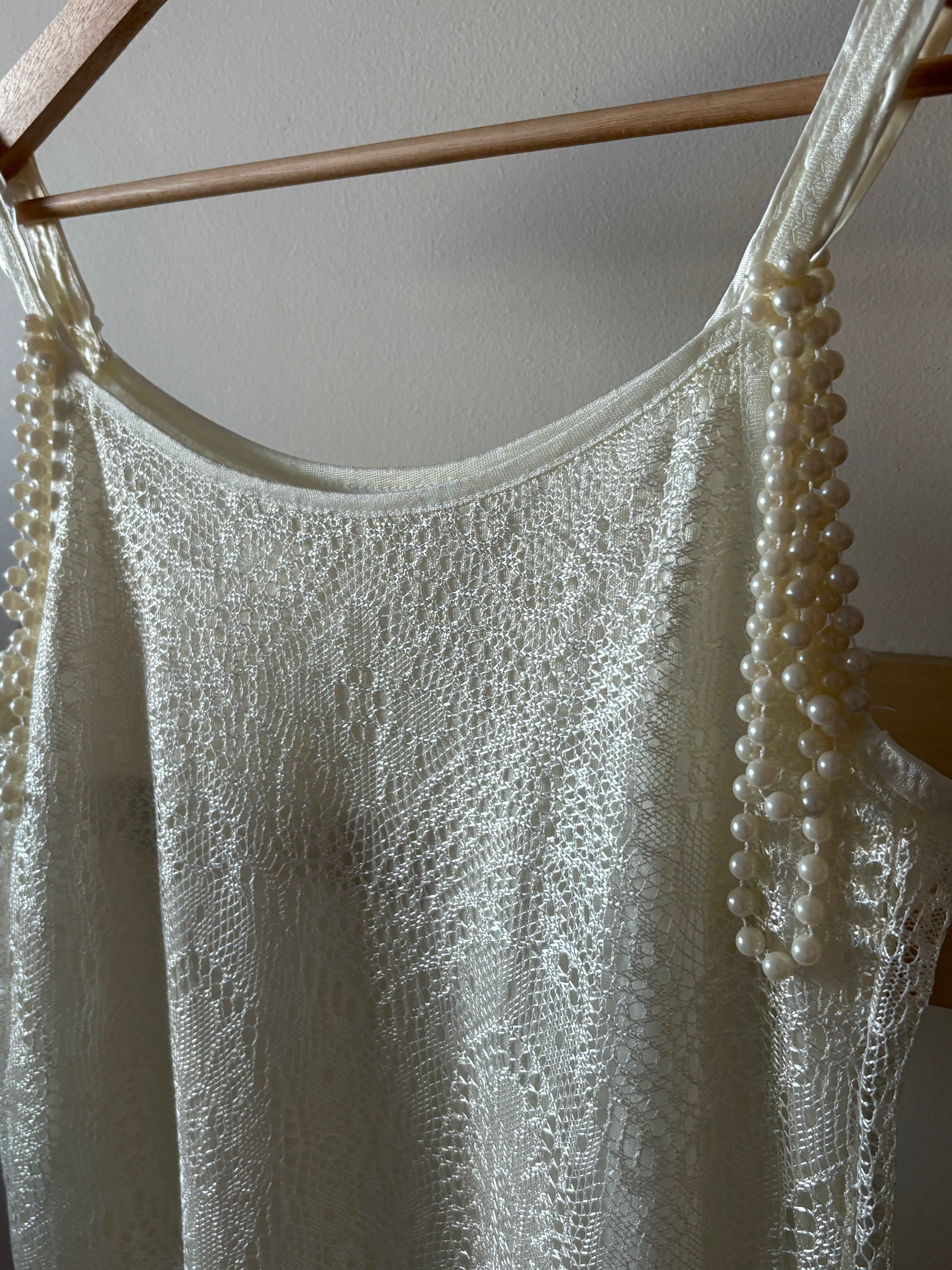 Beaded Fringe Slip Top