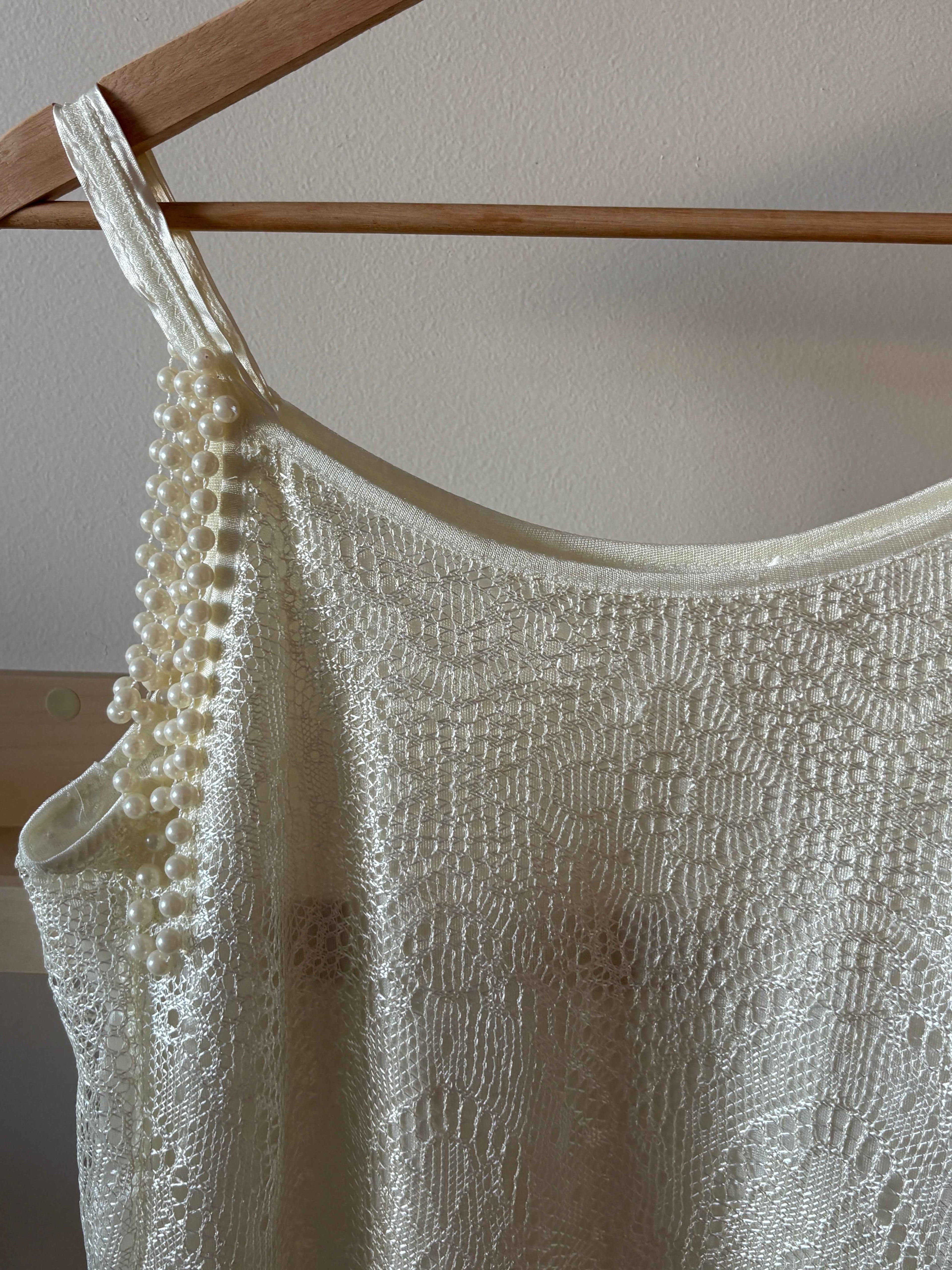 Beaded Fringe Slip Top