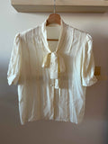 Vintage Silk Pussybow Blouse