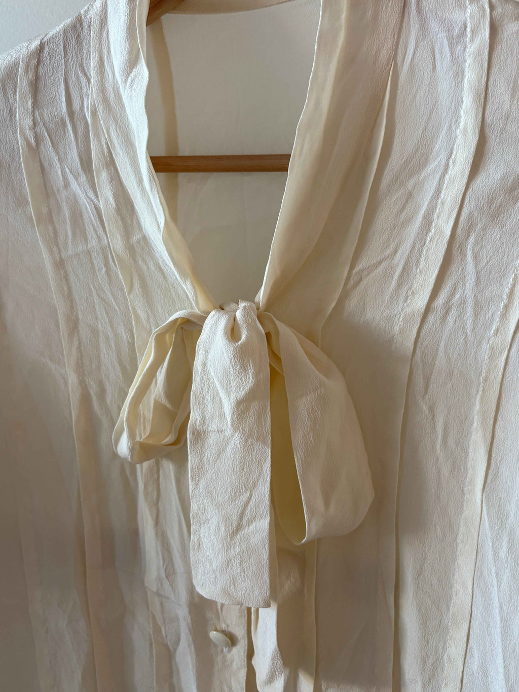 Vintage Silk Pussybow Blouse