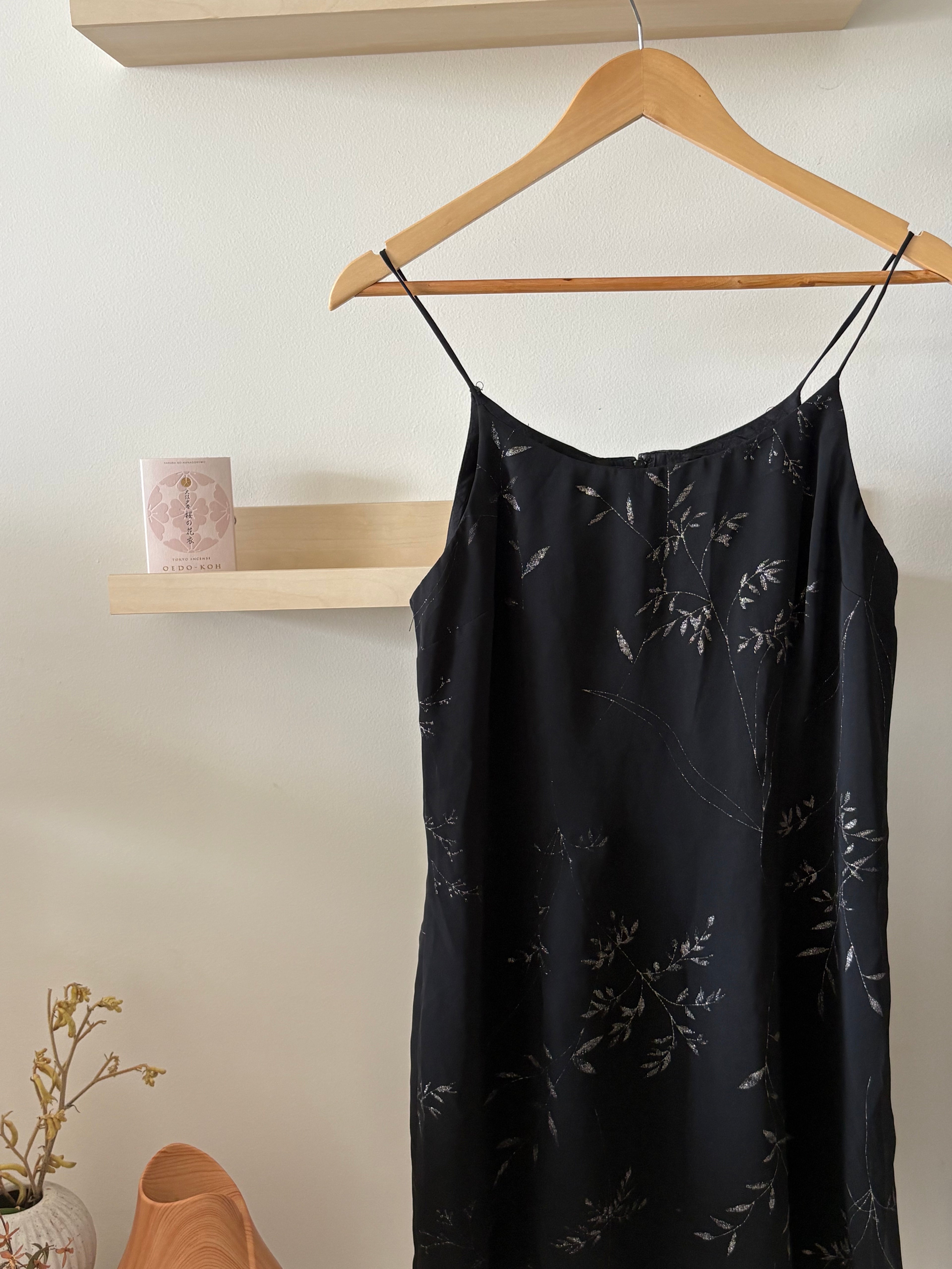Vintage Black Silk Slip Dress — Evening by Roxanne