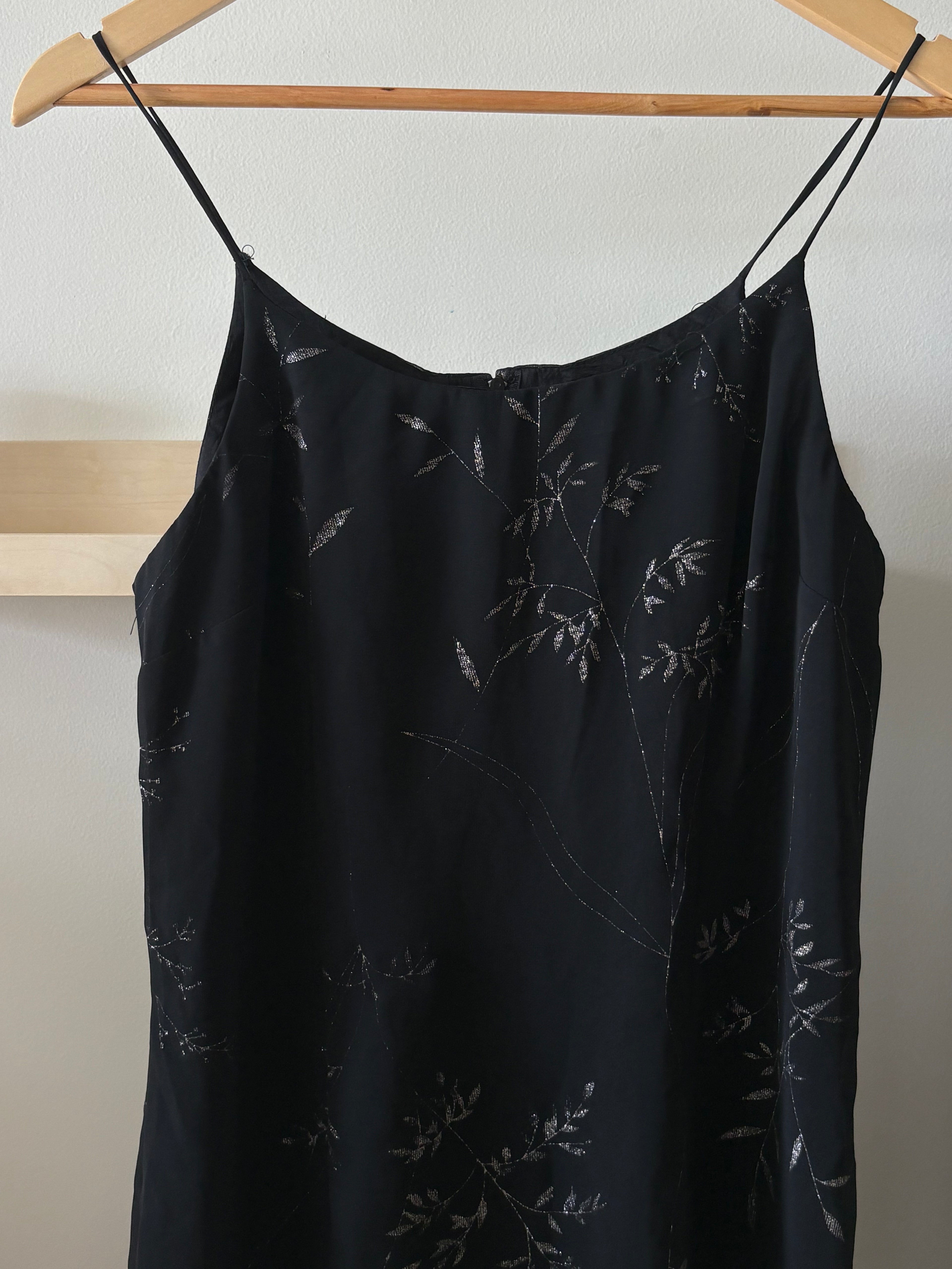 Vintage Black Silk Slip Dress — Evening by Roxanne